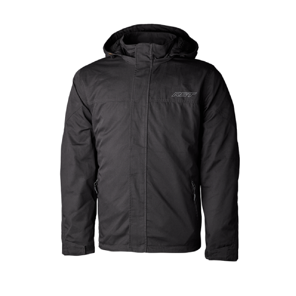VESTE HOODIE RST LOADOUT CE FULL ZIP KEVLAR IMPERMEABLE NOIR