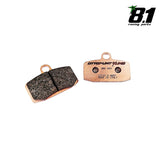 PLAQUETTES FREIN AVANT 4 PISTONS 8.1 METAL FRITTE 8.1