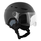 CASQUE TROTINETTE ADULTE URBAN MOOV VISOR NOIR MAT