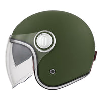 CASQUE JET NOX HERITAGE KAKI MAT NOX