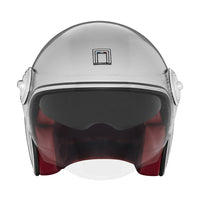 CASQUE JET NOX HERITAGE ARGENT NOX