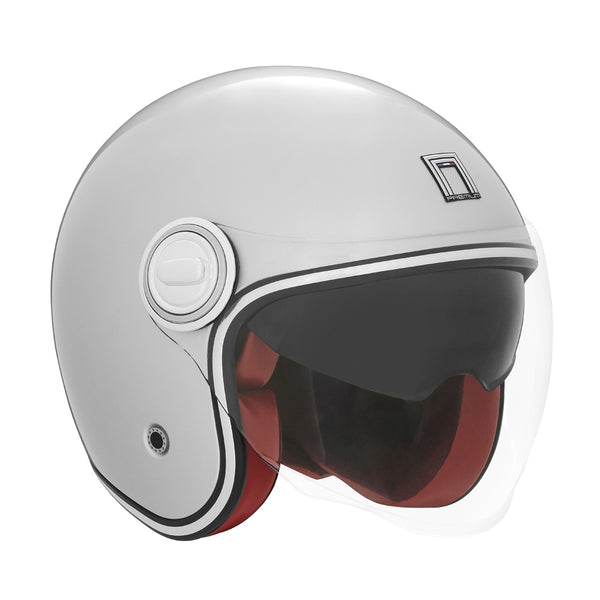 CASQUE JET NOX HERITAGE ARGENT