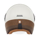 CASQUE JET NOX HERITAGE CUIR ET CREME