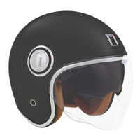 CASQUE JET NOX HERITAGE NOIR MAT