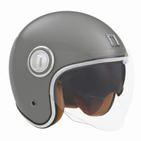 CASQUE JET NOX HERITAGE GRIS TITANIUM MAT