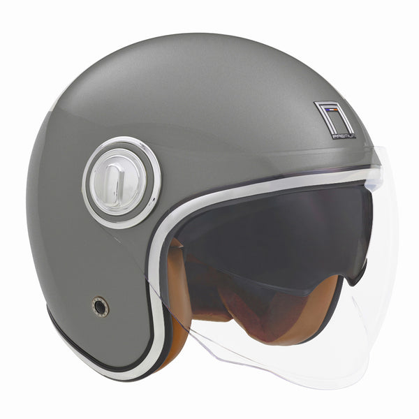 CASQUE JET NOX HERITAGE GRIS TITANIUM MAT