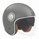 CASQUE JET NOX HERITAGE GRIS TITANIUM MAT