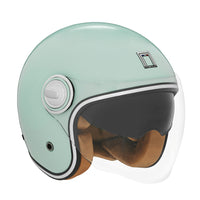 CASQUE JET NOX HERITAGE VERT D'EAU