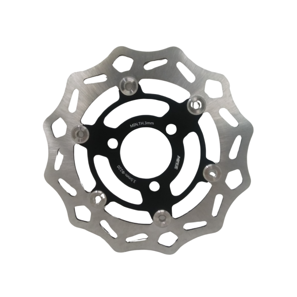 DISQUE FREIN AVANT FLOTTANT 220MM 3 TROUS NOIR