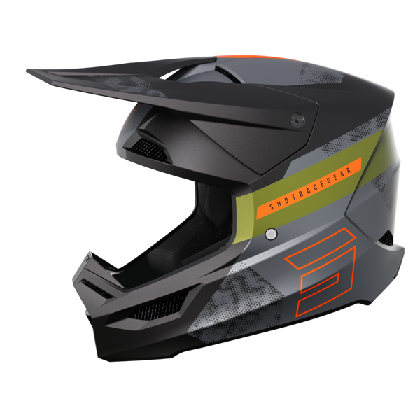 CASQUE CROSS SHOT FURIOUS PATROL NOIR KAKI MAT