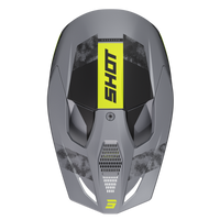 CASQUE CROSS SHOT FURIOUS PATROL GRIS JAUNE FLUO MAT