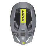 CASQUE CROSS SHOT FURIOUS PATROL GRIS JAUNE FLUO MAT
