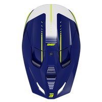 CASQUE CROSS SHOT FURIOUS PEAK BLEU JAUNE FLUO SHOT