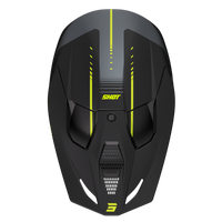 CASQUE CROSS SHOT FURIOUS PEAK GRIS JAUNE FLUO MAT SHOT