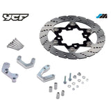 DISQUE FREIN AVANT FLOTTANT 240MM 4 TROUS AVEC PATTE DE DEPORT SUPERMOTO