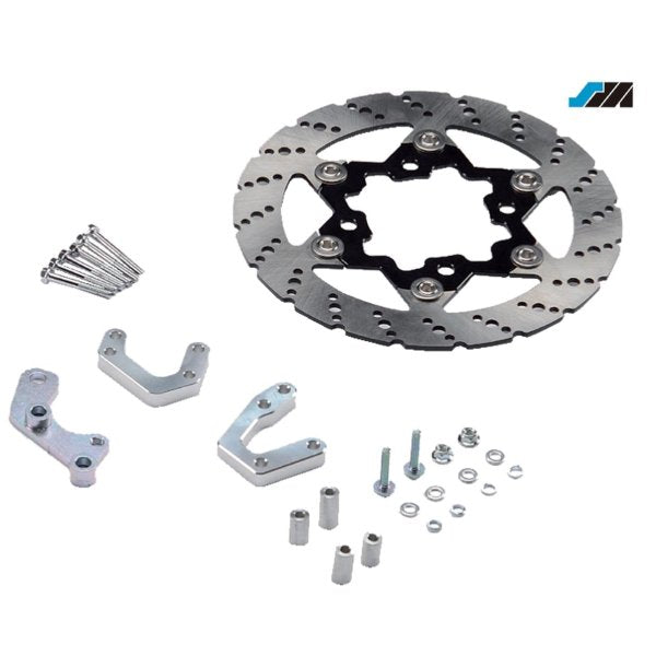 DISQUE FREIN AVANT FLOTTANT 240MM + PATTE DE DEPORT SUPERMOTO