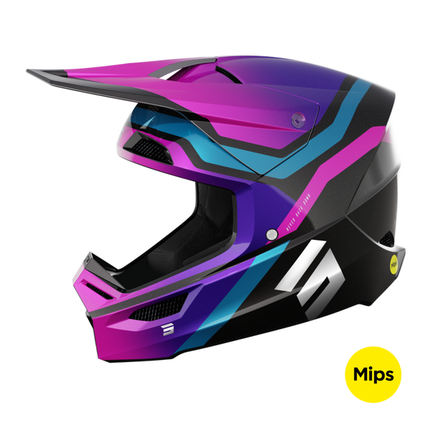 CASQUE CROSS SHOT RACE SKY VIOLET CHROME