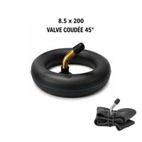 CHAMBRE A AIR TROTTINETTE 8.5 X 2.00 VALVE STANDARD COUDÉE 45°