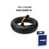 CHAMBRE A AIR TROTTINETTE 10 X 1.75-2.00 VALVE STANDARD COUDÉE 45° MITAS