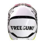 CASQUE CROSS FREEGUN BY SHOT XP4 RAINBOW ROSE BLANC SHOT