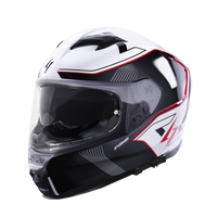 CASQUE INTEGRAL STORMER ZS 1001 TAKEN BLANC/ROUGE STORMER