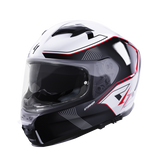 CASQUE INTEGRAL STORMER ZS 1001 TAKEN BLANC/ROUGE STORMER