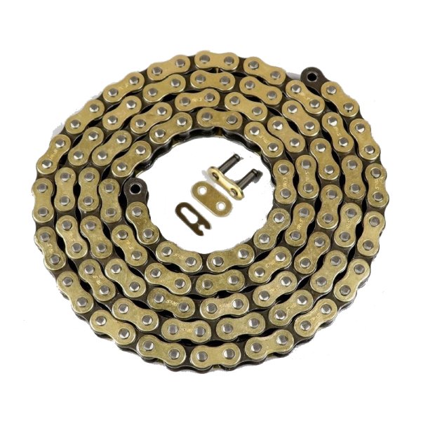 CHAINE IRIS 428 RENFORCEE OR 134 MAILLONS