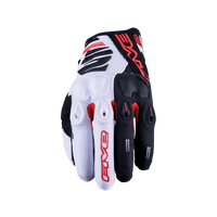 GANTS FIVE E2 BLANC/ROUGE