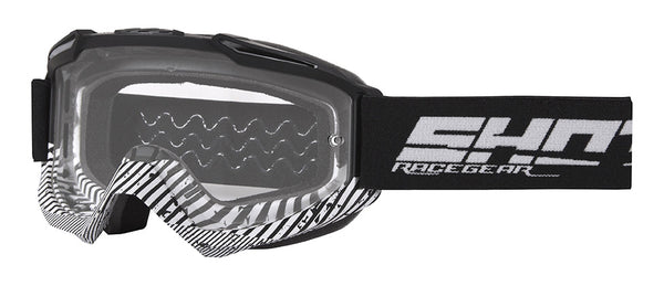 Lunettes De Protection Assault SHOT – Noir – Ventilation Frontale, Anti-Buée, Écran Résistant – Moto Cross, VTT, Paintball