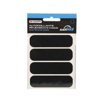 AUTOCOLLANTS REFLECHISSANTS CASQUE BLACKWAY NOIR (X4)