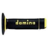 REVETEMENT DOMINO A020 NOIR/JAUNE 120MM (PAIRE) DOMINO