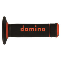 REVETEMENT DOMINO A020 NOIR/ORANGE 120MM (PAIRE) DOMINO