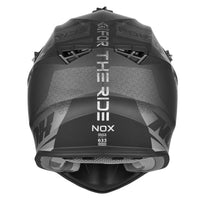 CASQUE CROSS NOX N633 ONYX ARGENT NOX