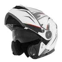 CASQUE MODULABLE NOX 965 SUPRA BLANC ROUGE NOX