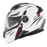 CASQUE MODULABLE NOX 965 SUPRA BLANC ROUGE NOX