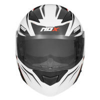 CASQUE MODULABLE NOX 965 SUPRA BLANC ROUGE NOX