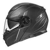 CASQUE MODULABLE NOX 965 SUPRA NOIR BLANC MAT NOX