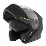 CASQUE MODULABLE NOX 965 SUPRA NOIR JAUNE MAT NOX