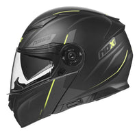 CASQUE MODULABLE NOX 965 SUPRA NOIR JAUNE MAT NOX