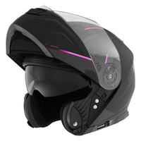 CASQUE MODULABLE NOX 965 SUPRA NOIR ROSE MAT NOX