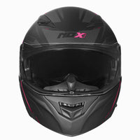 CASQUE MODULABLE NOX 965 SUPRA NOIR ROSE MAT NOX