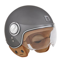 CASQUE JET NOX IDOL GRIS TITANIUM MAT