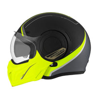 CASQUE MODULABLE NOX STRATOS FIGHTER JAUNE MAT NOX