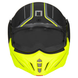 CASQUE MODULABLE NOX STRATOS FIGHTER JAUNE MAT NOX