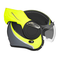CASQUE MODULABLE NOX STRATOS FIGHTER JAUNE MAT NOX