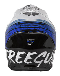 CASQUE CROSS FREEGUN BY SHOT XP4 STRIPE BLEU SHOT