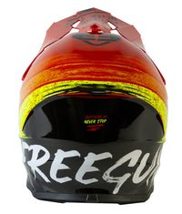 CASQUE CROSS FREEGUN BY SHOT XP4 STRIPE ROUGE