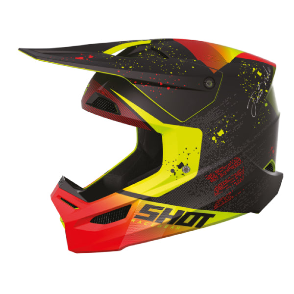 CASQUE CROSS SHOT FURIOUS MATRIX ROUGE MAT