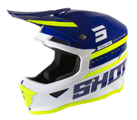 CASQUE CROSS SHOT FURIOUS SHINING BLEU JAUNE