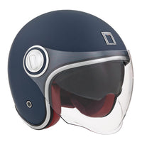 CASQUE JET NOX HERITAGE BLEU MARINE MAT